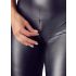 Cottelli Party - catsuit - glanzend - zwart - L