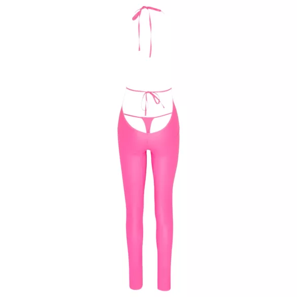 Cottelli Party - catsuit met diepe rug (roze)