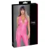 Cottelli Party - catsuit met diepe rug (roze) - M