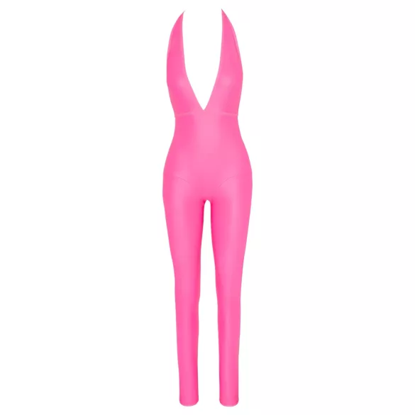 Cottelli Party - catsuit met diepe rug (roze) - L