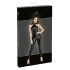 Noir - catsuit dames - glanzend met ritssluiting - zwart