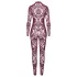 Noir Kink Royal - bodystocking - transparant - rood - M