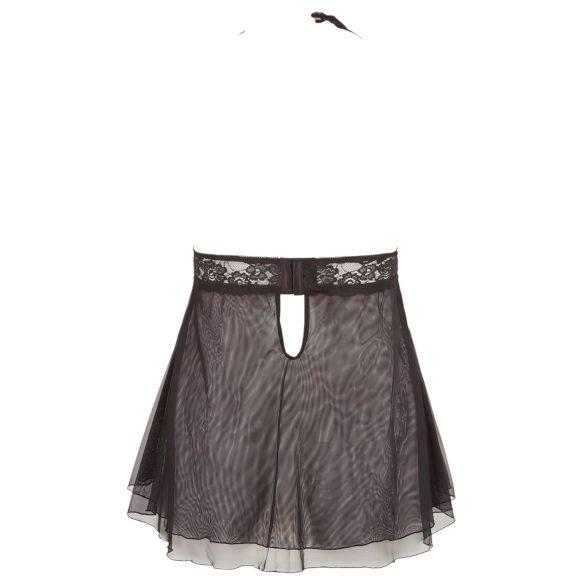 Cottelli Plus Size - babydoll jurk - kanten - zwart