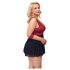 Cottelli Bondage Plus Size - babydoll (rood)