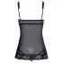 Kissable - Open babydoll (zwart)