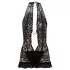 Cottelli - Halter mini jurk - Kant - Zwart