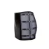 Cottelli - minirok met gesp - glanzend - zwart - XL