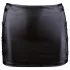 Cottelli - minirok met gesp - glanzend - zwart - XL