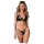 Obsessive Keira Lise - bh set - glanzend - zwart