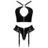 Black Level - gekruiste bandjes set (zwart) - M