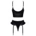 Black Level - gekruiste bandjes set (zwart) - M