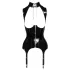 Black Level - open bh met jarretels - zwart - XL