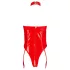 Black Level - open body met halternek - rood - S