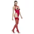 Black Level - open body met halternek - rood - S