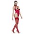 Black Level - open body met halternek (rood) - M