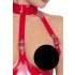 Black Level - open body met halternek (rood) - M