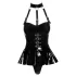 Black Level - body met halsband - zwart