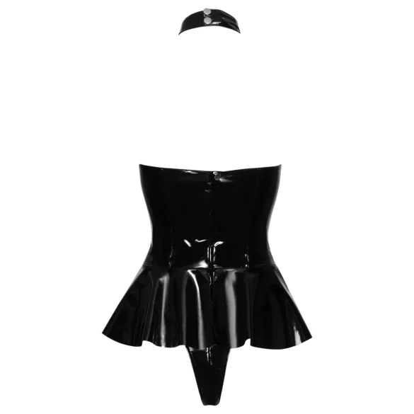 Black Level - body met halsband - zwart - M