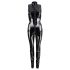 Black Level - catsuit met rits - glanzend vinyl - zwart