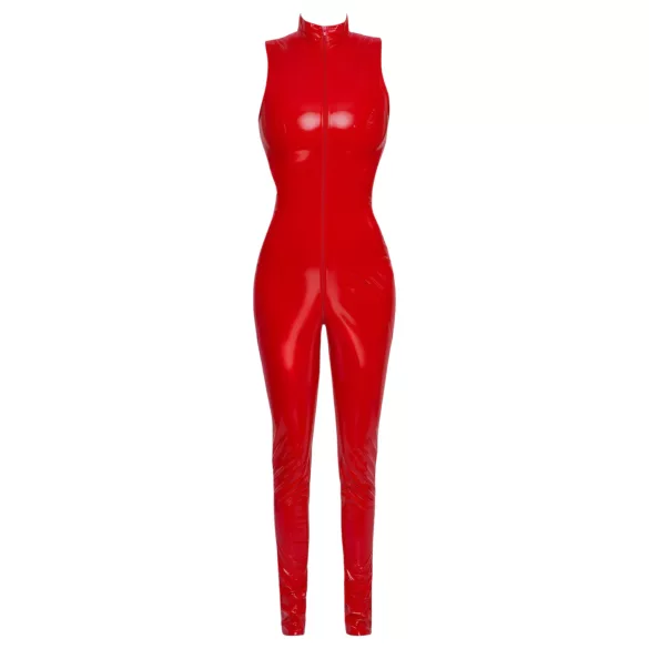 Black Level - catsuit zonder mouwen - rits - rood - M