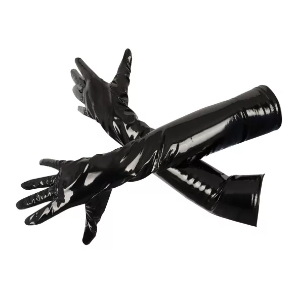 Black Level - lak handschoenen - glanzend - zwart - XL