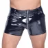 Black Level - heren boxershort met zijzak - lakleer - zwart - M