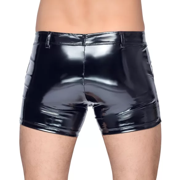 Black Level - heren boxershort met zijzak - lakleer - zwart - XL