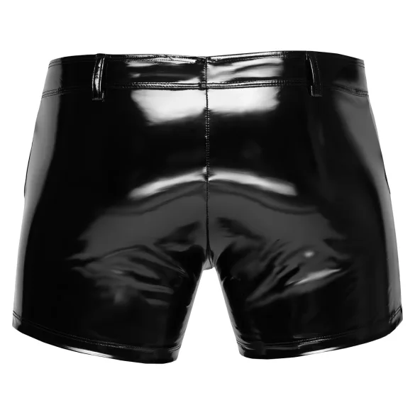 Black Level - heren boxershort met zijzak - lakleer - zwart - 2XL