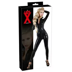 Late X dames jumpsuit met lange mouwen (zwart) - XL