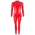 Late X dames catsuit met lange mouwen (rood)