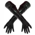 Late X lange unisex handschoen (zwart) - L