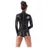 Late X open, langärmelige korte jumpsuit (zwart) - M
