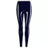 Latex legging met rits (zwart) - M