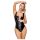 LATEX - latex body met ritssluiting (zwart)