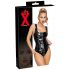LATEX - latex body met ritssluiting (zwart)