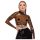 LATEX - latex top - doorschijnend - zwart - L