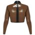 LATEX - latex top - doorschijnend - zwart - L