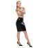 LATEX - latex midirok (zwart) - M