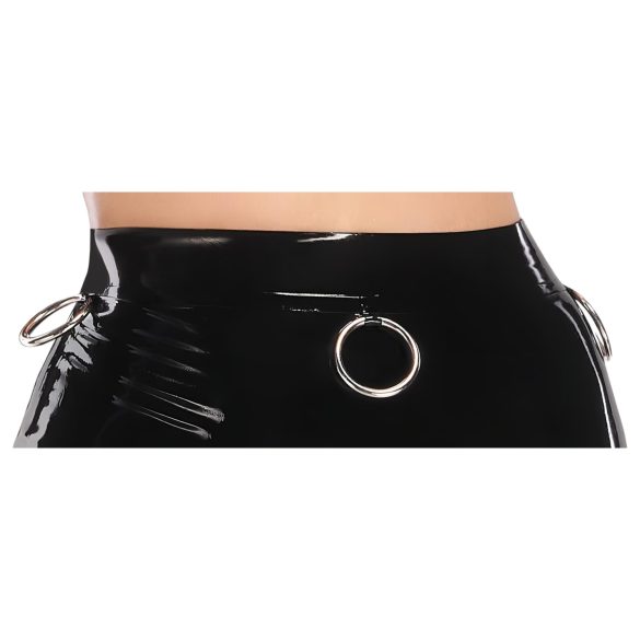 LATEX - latex midirok (zwart) - M