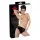 Late X damesstring met interne dildo (zwart) - M