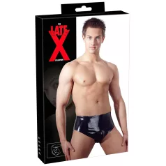   Late X heren slip met ingebouwde kegelvormige anaal dildo (zwart) - XL