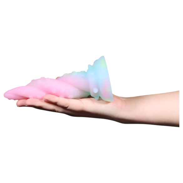 OgazR Kraken - gedraaid tentakel dildo - 18 cm - regenboog