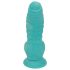 OgazR Zeeserpentijn - geribbelde dildo - 17 cm (blauw-wit)
