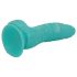 OgazR Zeeserpentijn - geribbelde dildo - 17 cm (blauw-wit)