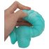 OgazR Zeeslang - geribbelde dildo - 17 cm (blauw-wit)