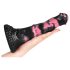 Bad Horse - siliconen paardendildo - 18cm (zwart-roze)