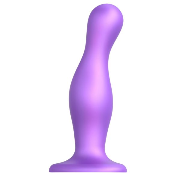 / Strap-on-me Curvy L - golvend, met zuignap dildo (paars)
