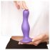 / Strap-on-me Curvy L - golvend, met zuignap dildo (paars)