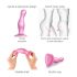 Strap-on-me Curvy M - golvend dildo met zuignap (roze)