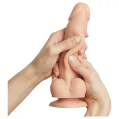 Strap-on-me M - dubbellaagse dildo met zuignap (huidskleur)